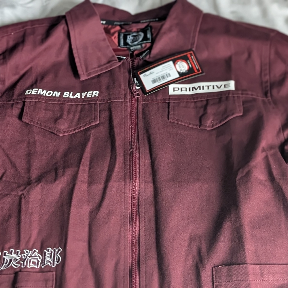 Primitive Maroon Graphic Shirt Jacket